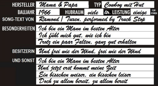 Oldtimer-Datenblatt