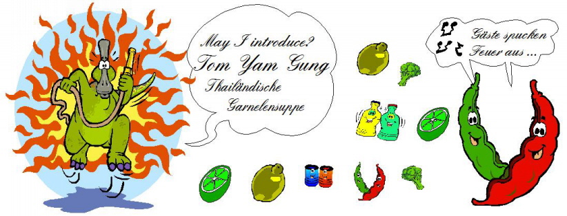 Tom Yam Gung, Thailändische Garnelensuppe